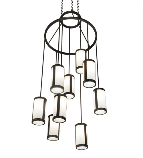 35" Cartier 9-Light Chandelier by 2nd Ave Lighting