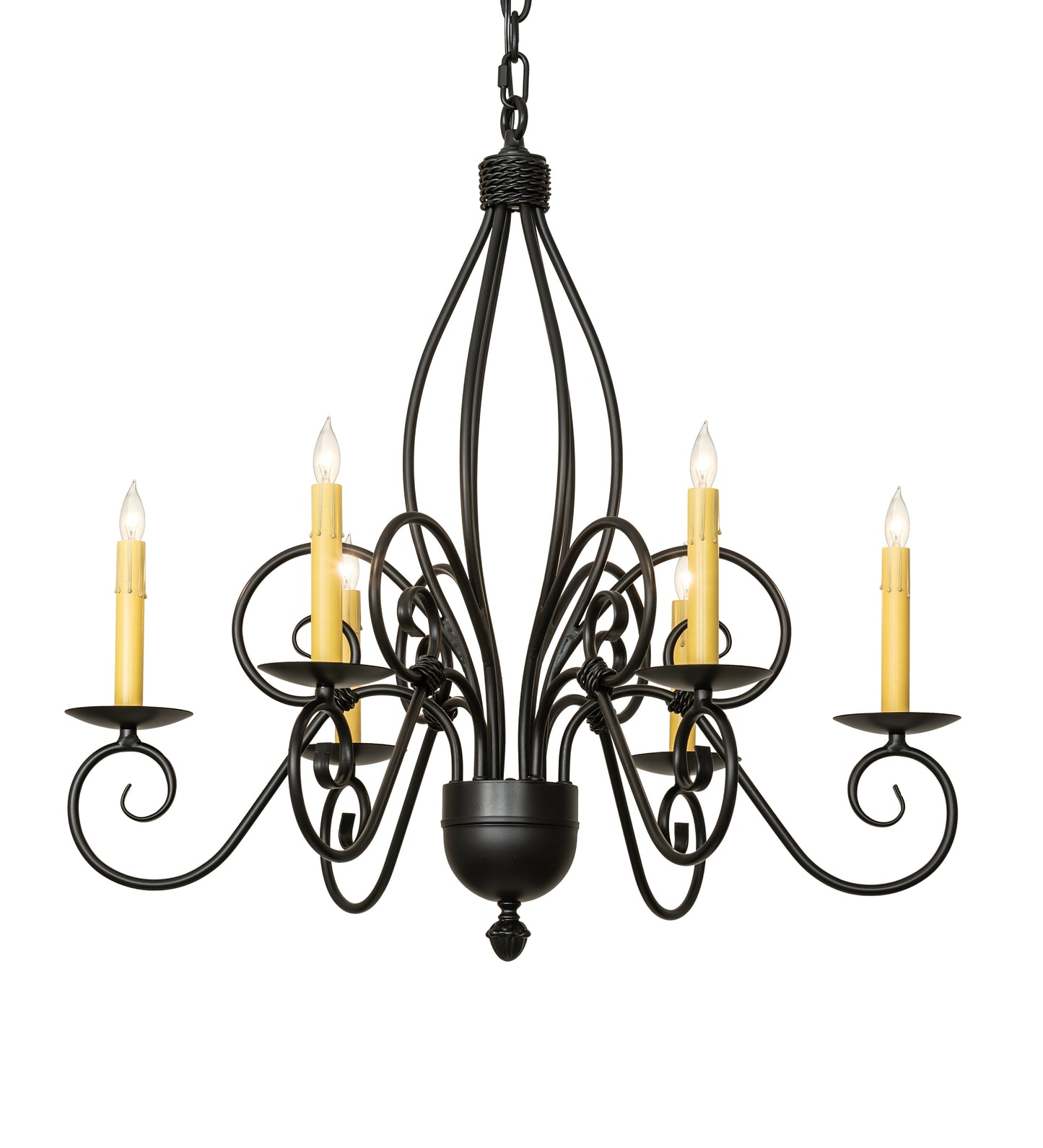 28" Squire 6-Light Chandelier by 2nd Ave Lighting