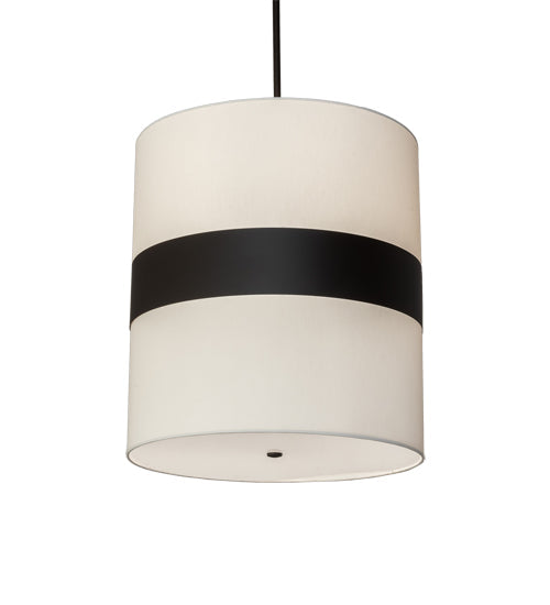 27" Cilindro Textrene Pendant by 2nd Ave Lighting