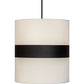 27" Cilindro Textrene Pendant by 2nd Ave Lighting