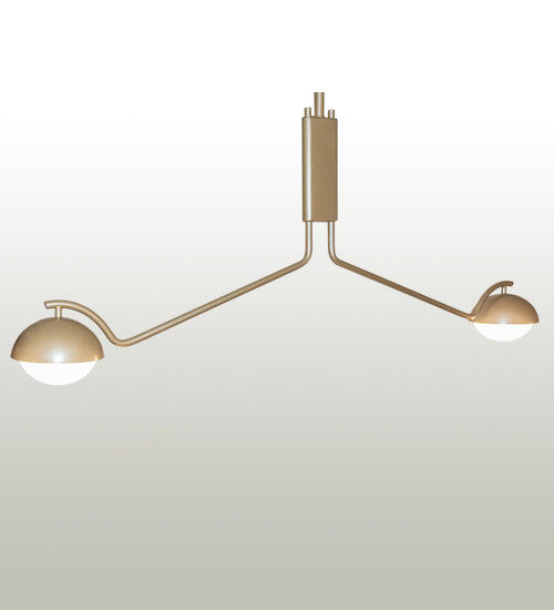 63" Long Bola Deux 2 Panel Oblong Pendant by 2nd Ave Lighting