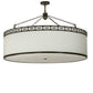 54" Cilindro Circle X Pendant by 2nd Ave Lighting
