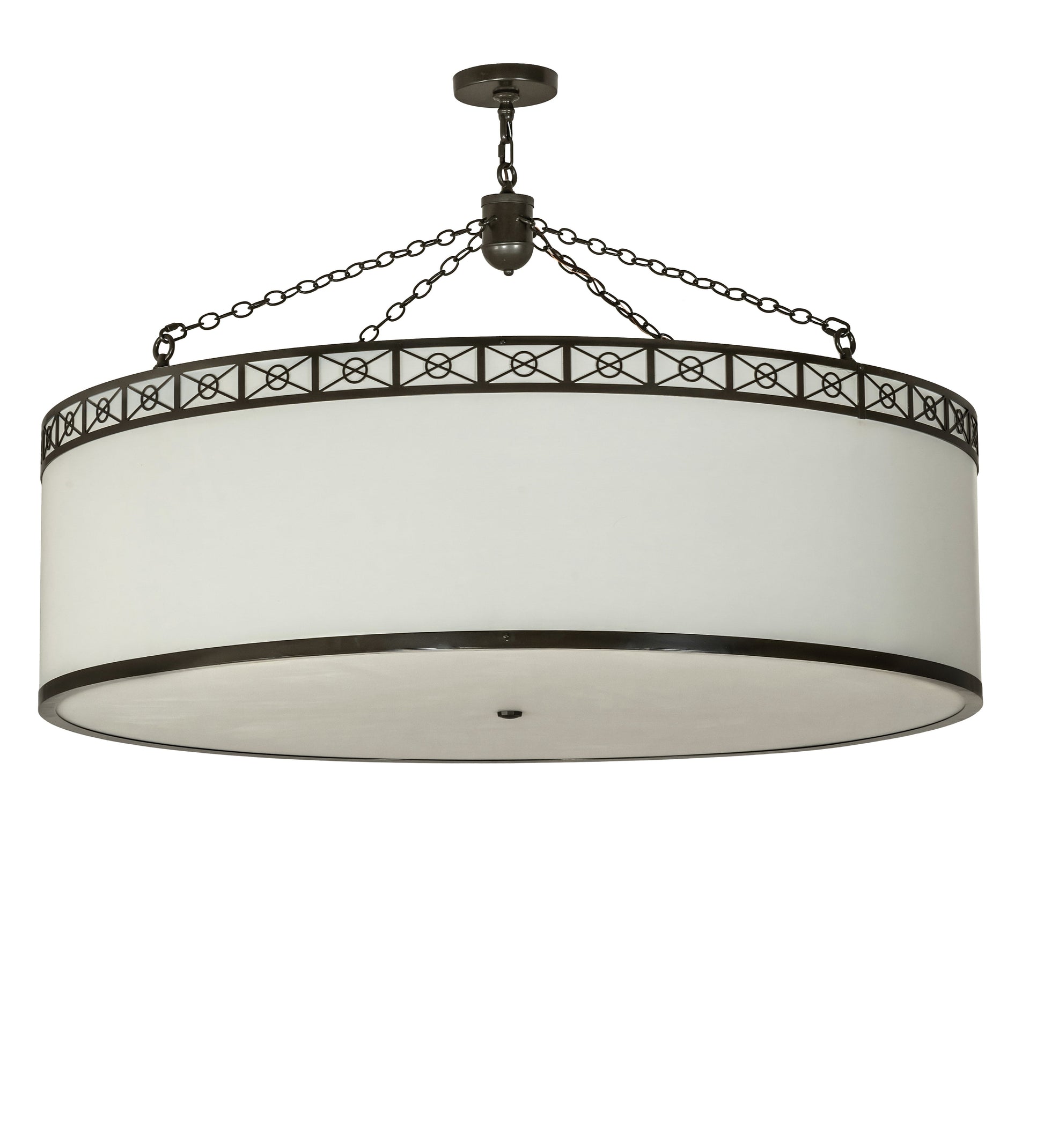 54" Cilindro Circle X Pendant by 2nd Ave Lighting
