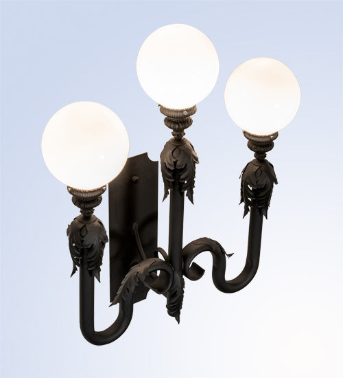 30" Strasbourg 3-Light Wall Sconce by 2nd Ave Lighting