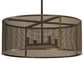 24" Cilindro Rame Pendant by 2nd Ave Lighting