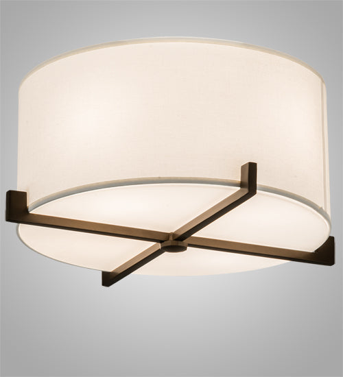 17" Cilindro Structure Flushmount by 2nd Ave Lighting