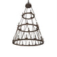 54" Lakeshore 21-Light Three Tier Chandelier by 2nd Ave Lighting