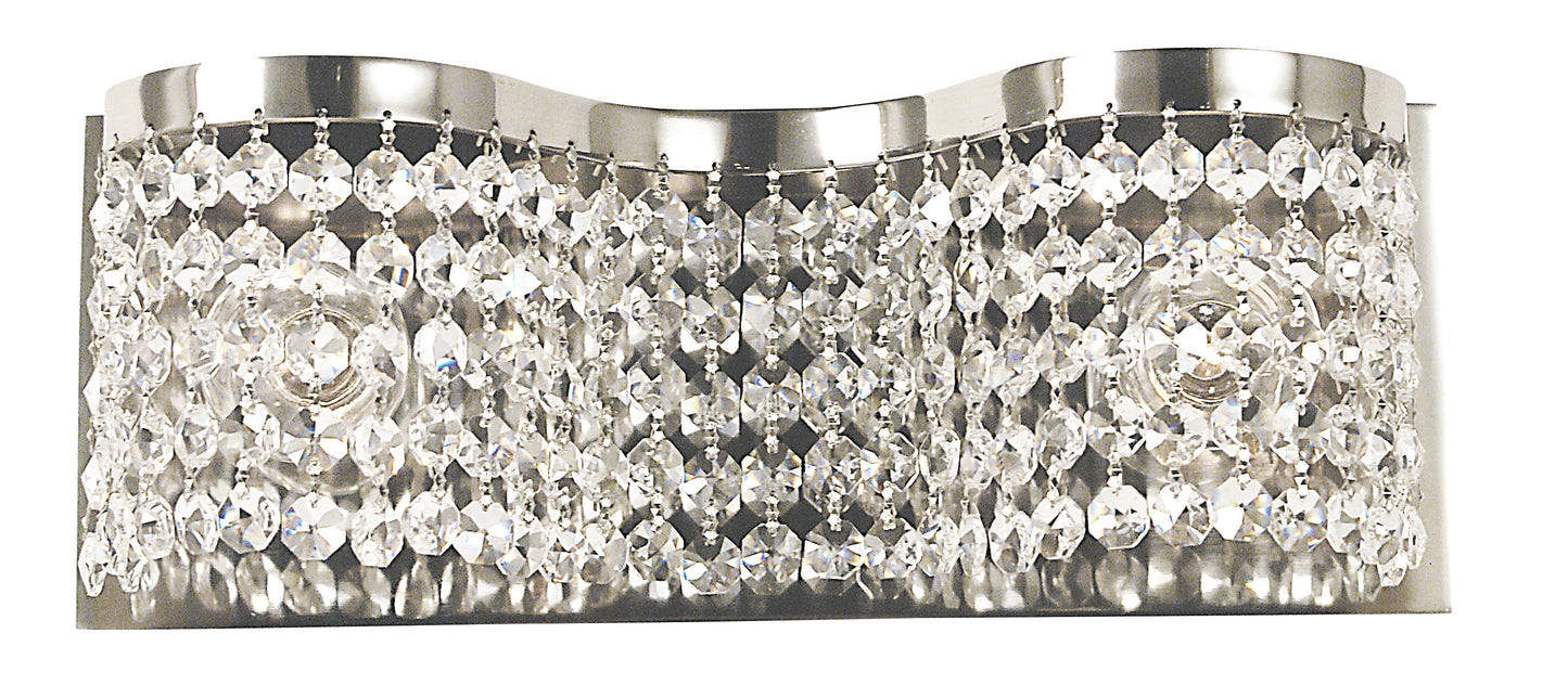 Framburg 2-Light Polished Silver Princessa Sconce 2342-PS