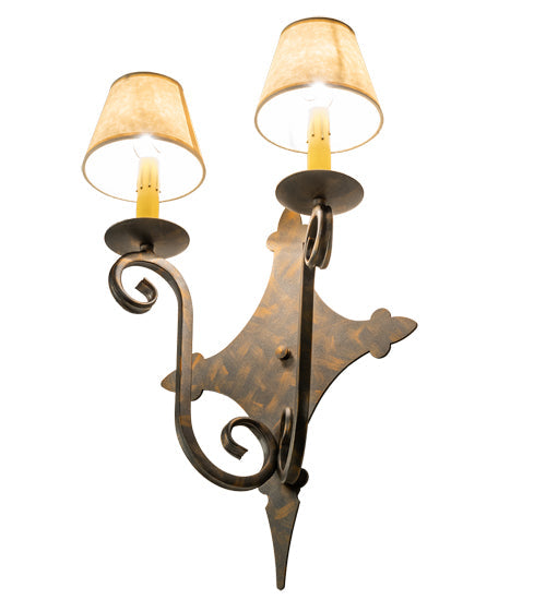 14" Angelique 2-Light Wall Sconce by 2nd Ave Lighting