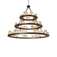72" Loxley Shelburne 3 Tier Chandelier by 2nd Ave Lighting