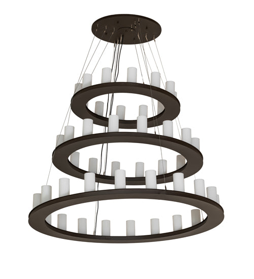 60" Loxley 48-Light Three Tier Chandelier by 2nd Ave Lighting