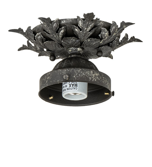 8.5" Fancy Floral Summer Wheat Flushmount by 2nd Ave Lighting