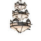 58" Catch of the Day Trout Three Tier Chandelier by 2nd Ave Lighting