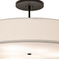 42" Cilindro Textrene Semi Flushmount by 2nd Ave Lighting