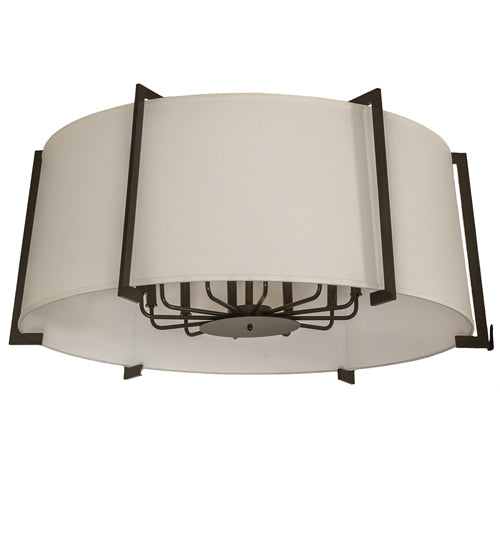 42" Cilindro Structure Semi Flushmount by 2nd Ave Lighting
