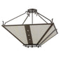 30" Square Zandra Inverted Pendant by 2nd Ave Lighting