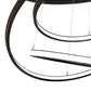 60" Anillo 5 Ring Cascading Chandelier by 2nd Ave Lighting