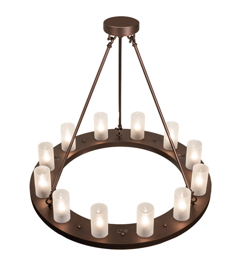 36" Loxley 12-Light Chandelier by 2nd Ave Lighting