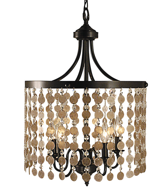 Framburg 5-Light Mahogany Bronze Naomi Dining Chandelier 2485-MB