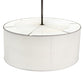 30" Cilindro Textrene Pendant by 2nd Ave Lighting