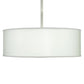 24" Cilindro White Trilam Textrene Pendant by 2nd Ave Lighting
