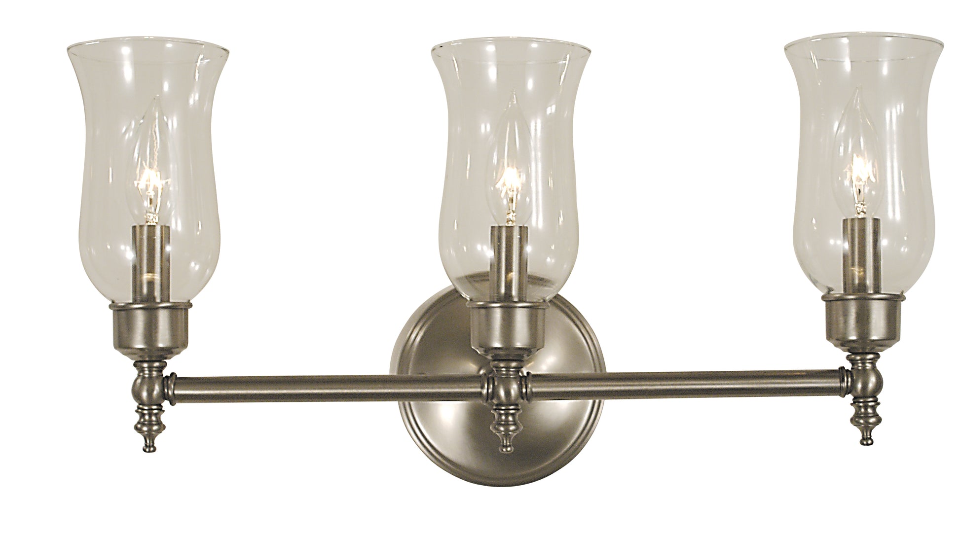 Framburg 3-Light Brushed Nickel Sheraton Sconce 2503-BN