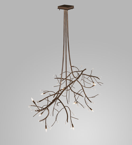 72" Long Winter Solstice Budding Chandelier by 2nd Ave Lighting