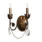 9.5" Antonia 2-Light Wall Sconce by 2nd Ave Lighting