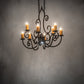 36" Long Clifton 8-Light Chandelier by 2nd Ave Lighting