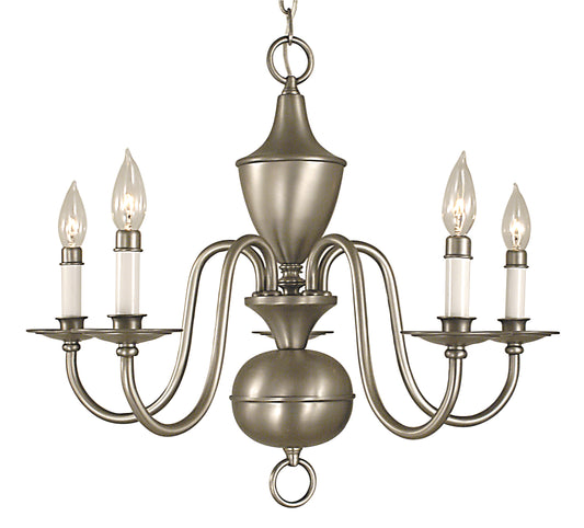 Framburg 5-Light Satin Pewter Jamestown Dining Chandelier 2525-SP