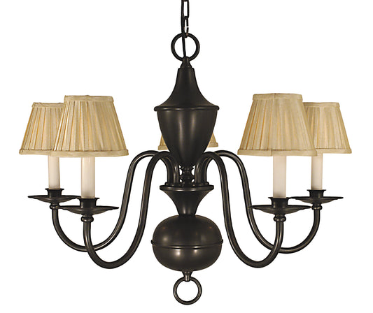 Framburg 5-Light Mahogany Bronze Jamestown Dining Chandelier 2535-MB