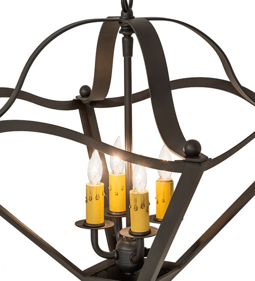 16" Square Zale Inverted Pendant by 2nd Ave Lighting