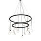 59" Bola 12-Light Two Tier Chandelier by 2nd Ave Lighting