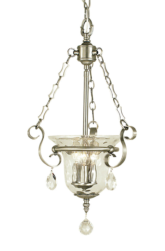 Framburg 3-Light Brushed Nickel Carcassonne Pendant 2915-BN