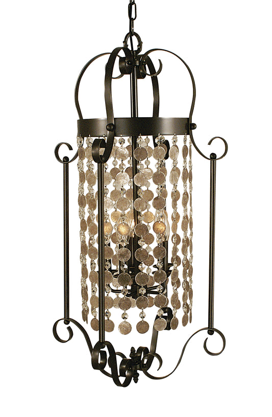 Framburg 5-Light Mahogany Bronze Naomi Foyer Chandelier 2925-MB