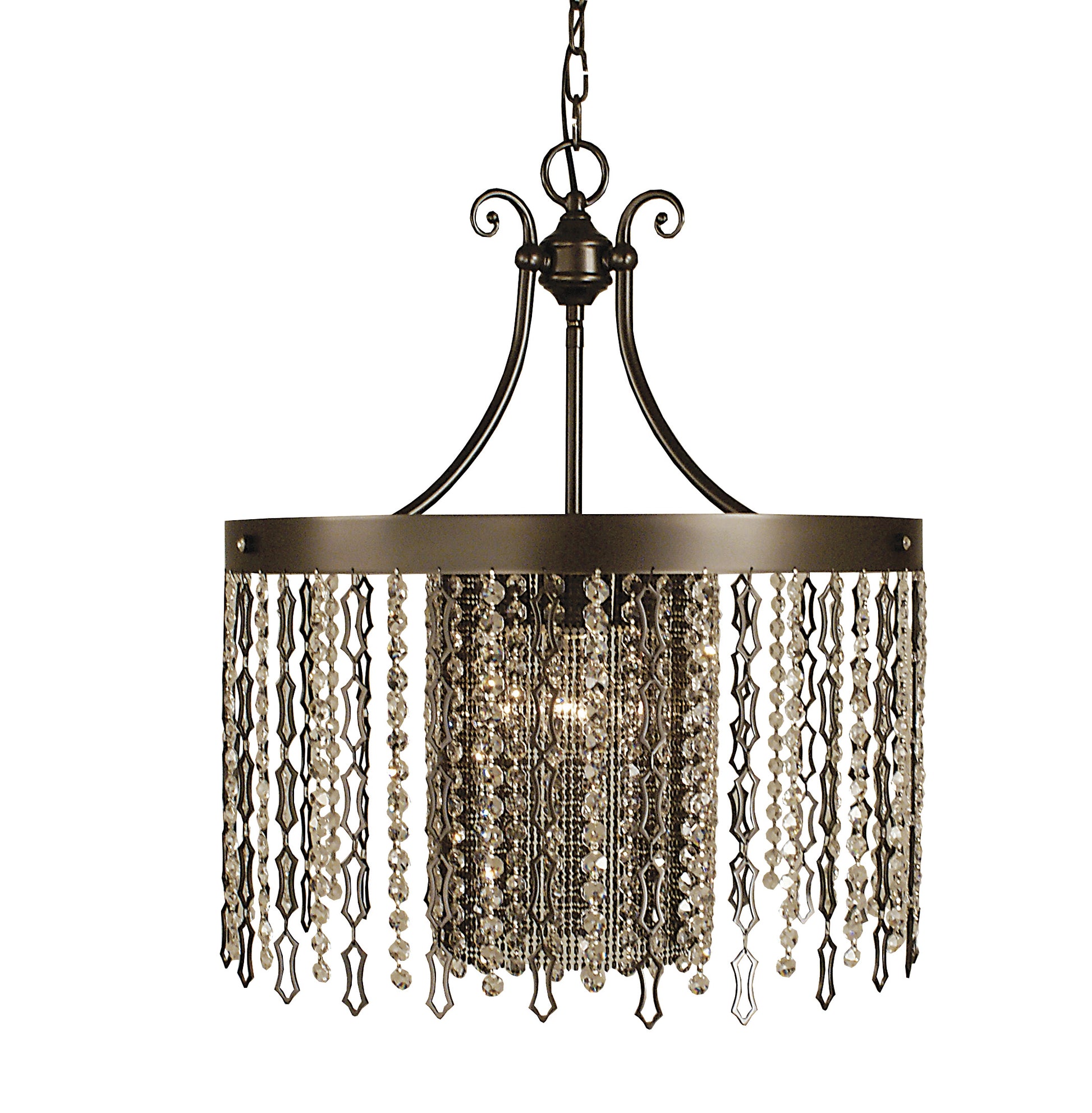 Framburg 4-Light Mahogany Bronze Penelope Dining Chandelier 2958-MB