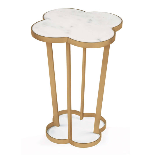 Regina Andrew Clover Table in Natural Brass