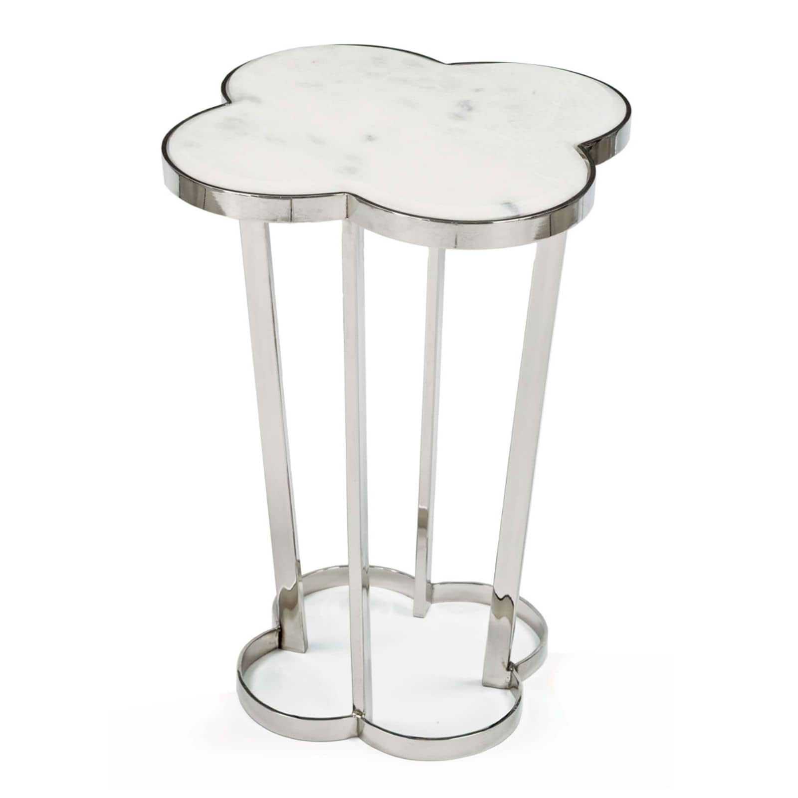 Regina Andrew Clover Table in Polished Nickel