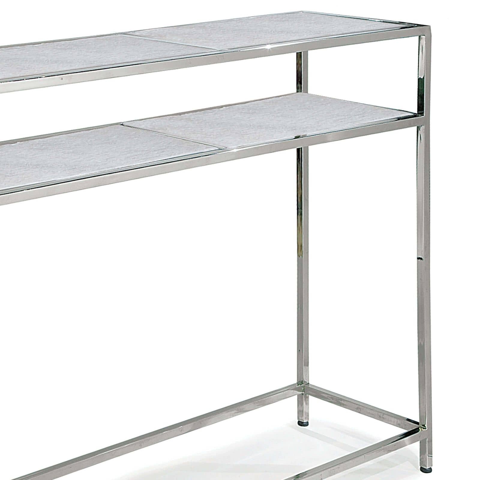 Regina Andrew Echelon Console Table in Polished Nickel