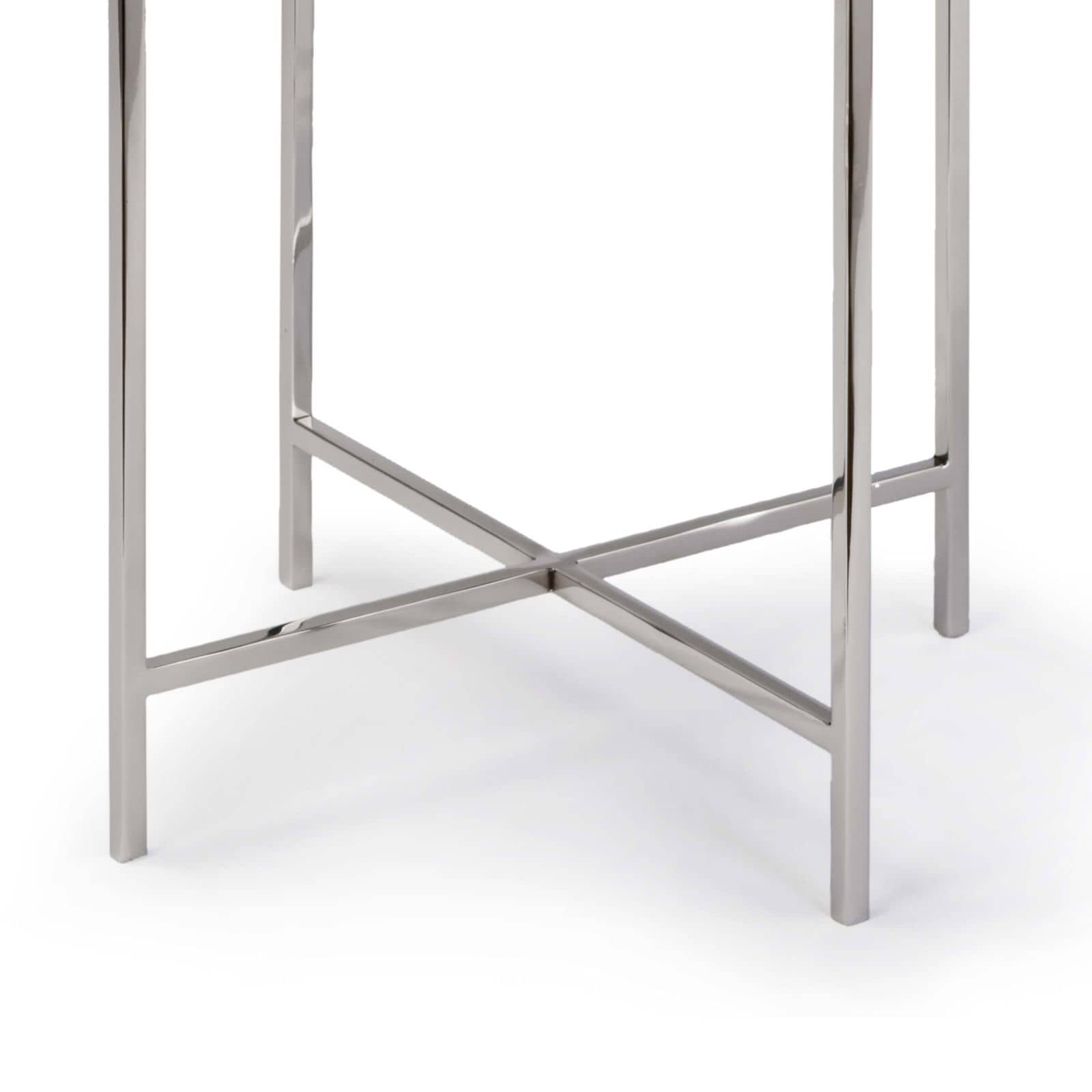 Regina Andrew Bone Drum Table in Polished Nickel