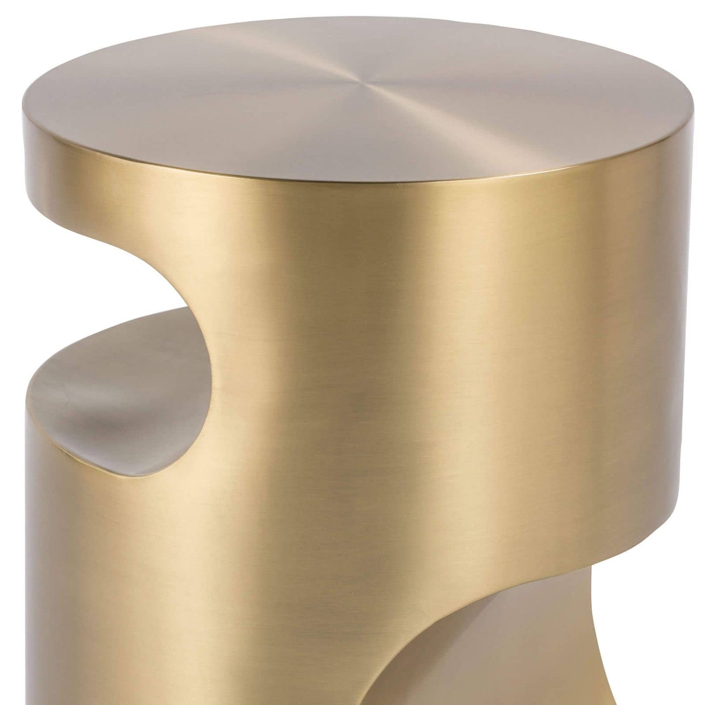 Regina Andrew Nathan Side Table in Brass