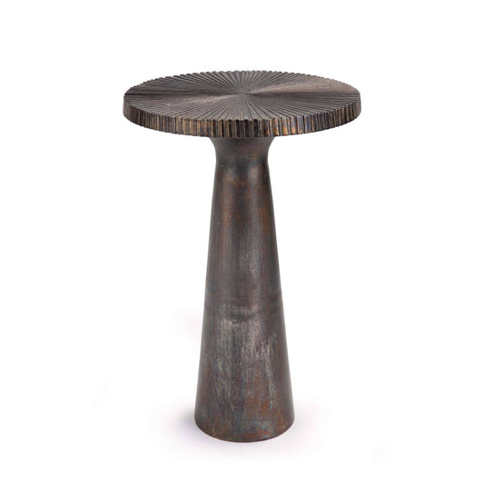 Regina Andrew Ellis Table in Blackened Zinc