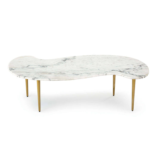 Regina Andrew Jagger Marble Cocktail Table in White