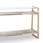 Regina Andrew Andres Hair on Hide Console Large in Brass