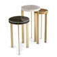 Regina Andrew Andres Hair on Hide Mixer Table Set in Brass