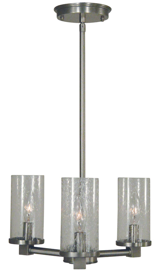 Framburg 3-Light Brushed Nickel Lexi Chandelier 3063-BN