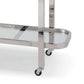 Regina Andrew Carter Bar Cart in Polished Stainless Steel