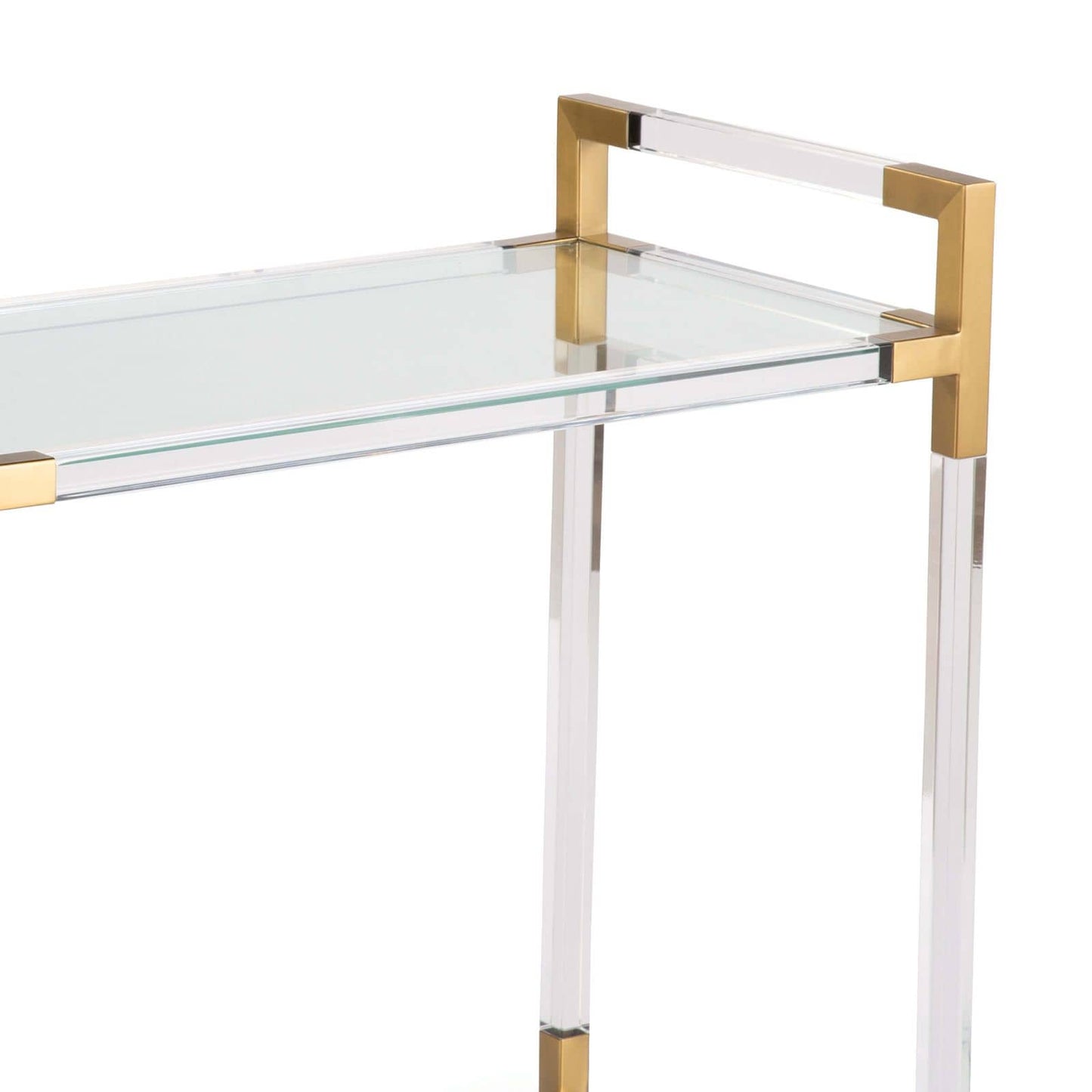 Regina Andrew Americano Bar Cart in Natural Brass