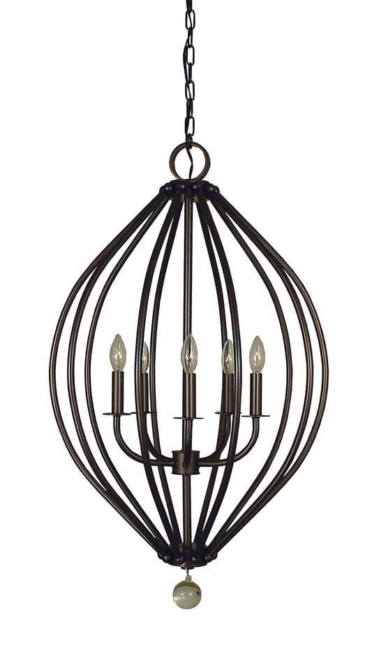 Framburg 5-Light Mahogany Bronze Chandelier 4345-MB