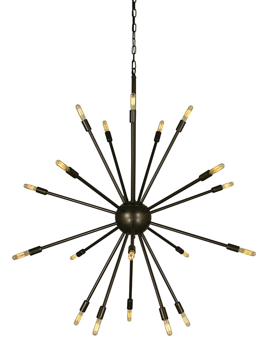 Framburg 24-Light Mahogany Bronze Simone Chandelier 4398-MB